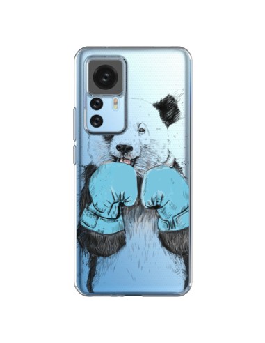 Cover Xiaomi 12T/12T Pro Panda Vincitore Trasparente - Balazs Solti