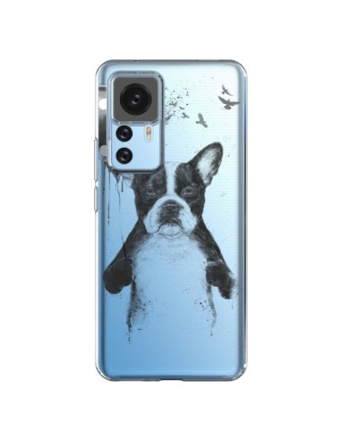 Cover Xiaomi 12T/12T Pro Amore Bulldog Cane Trasparente - Balazs Solti