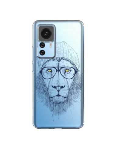 Xiaomi 12T/12T Pro Case Cool Lion Swag Glasses Clear - Balazs Solti