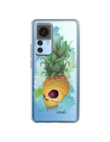 Xiaomi 12T/12T Pro Case Crananas Skull Pineapple Clear - Chapo