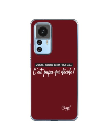 Cover Xiaomi 12T/12T Pro È Papà che Decide Rosso Bordeaux - Chapo