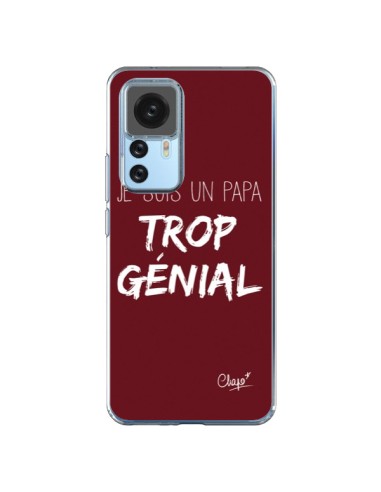 Cover Xiaomi 12T/12T Pro Sono un Papà Geniale Rosso Bordeaux - Chapo