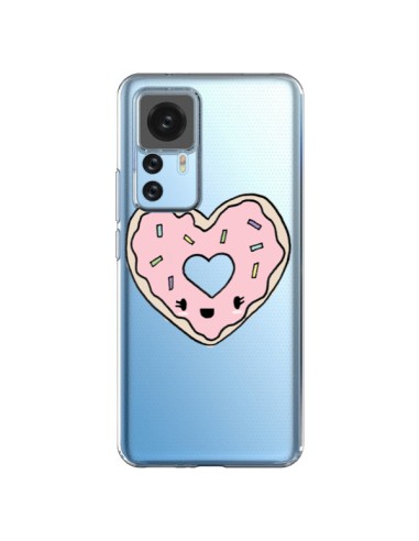 Coque Xiaomi 12T/12T Pro Donuts Heart Coeur Rose Transparente - Claudia Ramos
