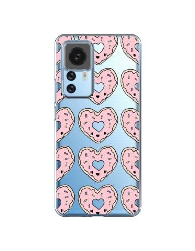 Cover Xiaomi 12T/12T Pro Ciambella Cuore Rosa Trasparente - Claudia Ramos