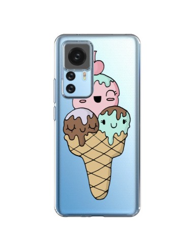 Coque Xiaomi 12T/12T Pro Ice Cream Glace Summer Ete Cerise Transparente - Claudia Ramos