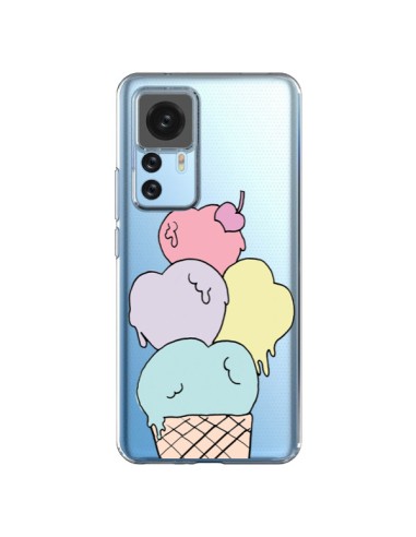 Xiaomi 12T/12T Pro Case Ice cream Summer Heart Clear - Claudia Ramos