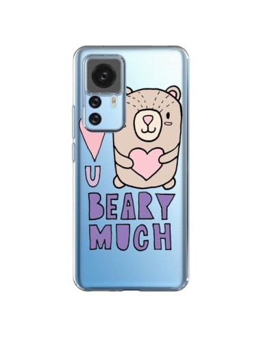 Cover Xiaomi 12T/12T Pro I Amore You Beary Much Nounours Trasparente - Claudia Ramos