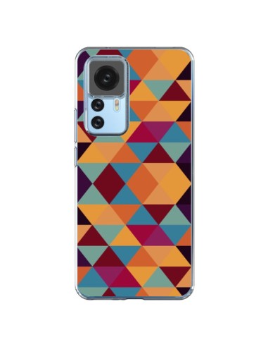 Xiaomi 12T/12T Pro Case Aztec Triangle Orange - Eleaxart