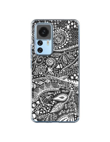 Xiaomi 12T/12T Pro Case Aztec Black and White - Eleaxart