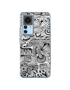 Xiaomi 12T/12T Pro Case Reflet Black and White - Eleaxart