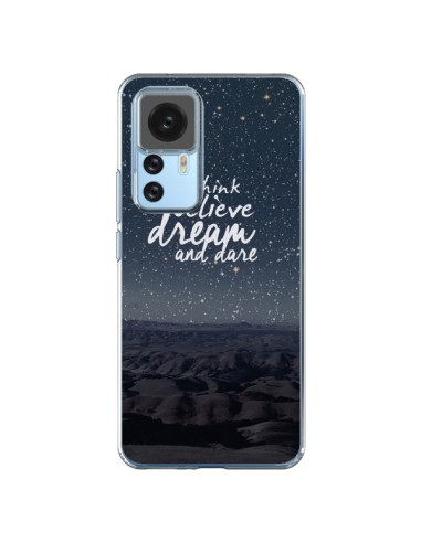 Xiaomi 12T/12T Pro Case Think believe dream and dare - Eleaxart