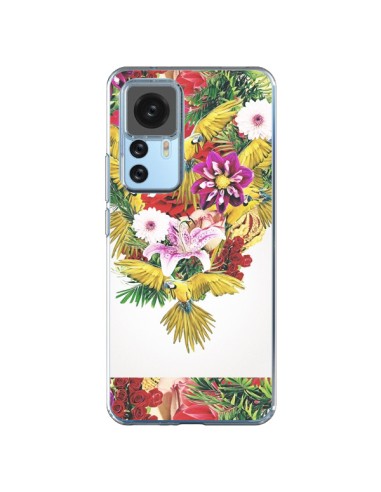Xiaomi 12T/12T Pro Case Parrot Floral - Eleaxart