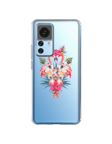 Coque Xiaomi 12T/12T Pro Tropicales Flamingos Tropical Flamant Rose Summer Ete - Eleaxart