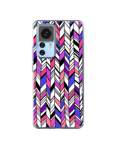 Xiaomi 12T/12T Pro Case Graphic Aztec Pink Purple - Léa Clément
