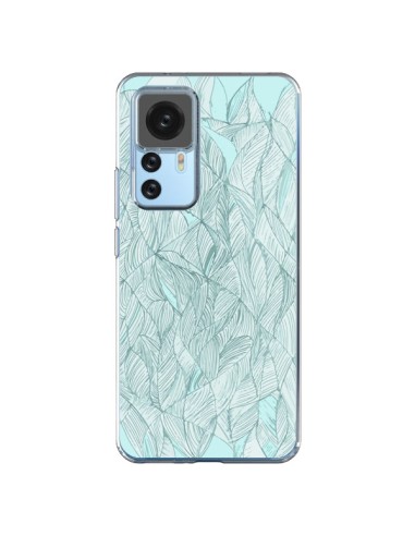 Cover Xiaomi 12T/12T Pro Foglie Verde-Acqua  - Léa Clément