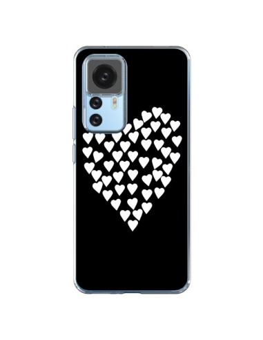 Cover Xiaomi 12T/12T Pro Cuore nei cuori Bianco - Project M