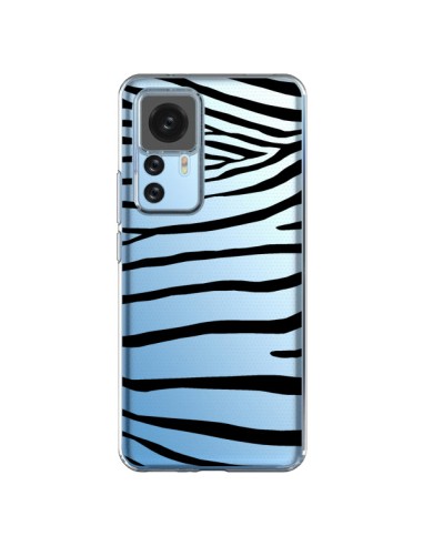 Cover Xiaomi 12T/12T Pro Zebra Nero Trasparente - Project M