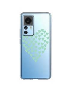 Xiaomi 12T/12T Pro Case Hearts Love Green Mint Clear - Project M