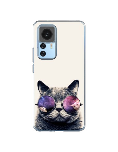 Cover Xiaomi 12T/12T Pro Gatto con gli occhiali- Gusto NYC