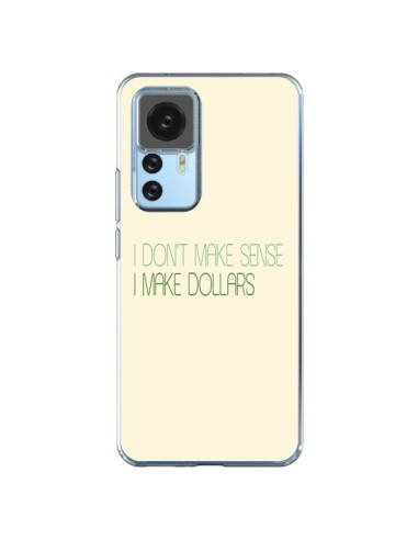 Cover Xiaomi 12T/12T Pro I don't make sense, I make Dollars, beige - Shop Gasoline