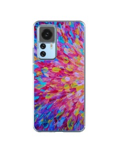 Coque Xiaomi 12T/12T Pro Fleurs Bleues Roses Splash - Ebi Emporium
