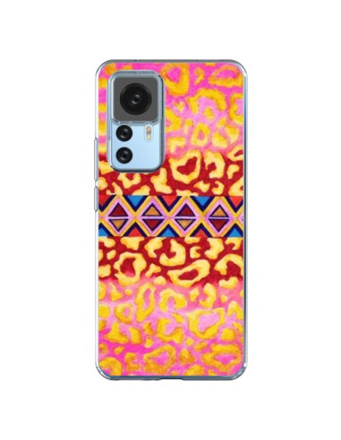 Xiaomi 12T/12T Pro Case Tribal Leopard Pink - Ebi Emporium