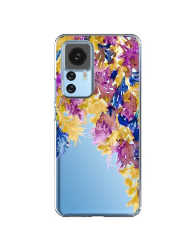 Coque Xiaomi 12T/12T Pro Cascade Florale Transparente - Ebi Emporium