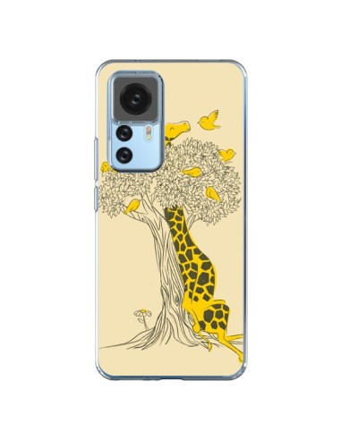 Xiaomi 12T/12T Pro Case Giraffe Friends Bird - Jay Fleck