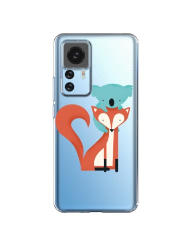 Cover Xiaomi 12T/12T Pro Volpe e Koala Amore Trasparente - Jay Fleck