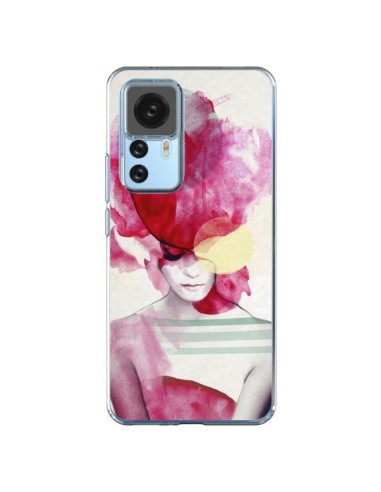 Xiaomi 12T/12T Pro Case Bright Pink Ritratt Girl - Jenny Liz Rome