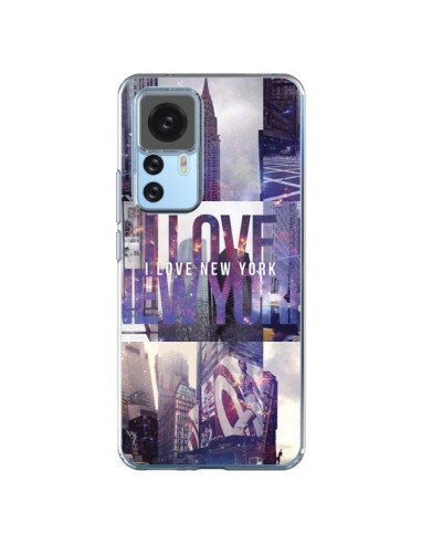 Xiaomi 12T/12T Pro Case I Love New Yorck City Purple - Javier Martinez