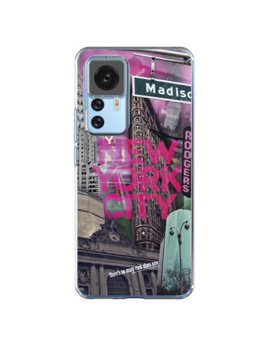 Xiaomi 12T/12T Pro Case New York City Pink - Javier Martinez
