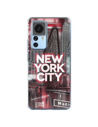 Coque Xiaomi 12T/12T Pro New York City Rouge - Javier Martinez