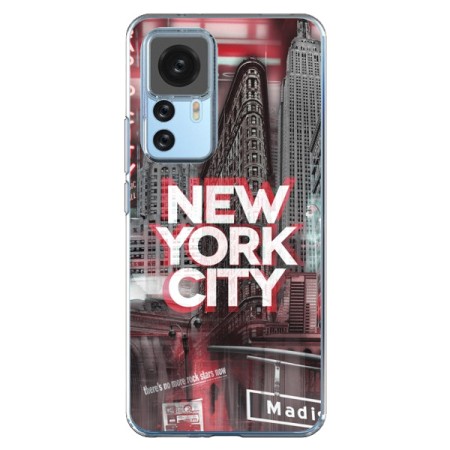 Coque Xiaomi 12T/12T Pro New York City Rouge - Javier Martinez