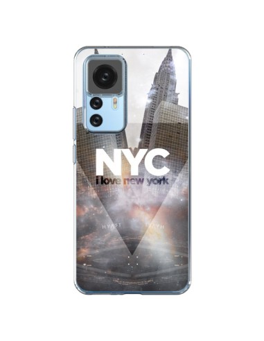 Coque Xiaomi 12T/12T Pro I Love New York City Gris - Javier Martinez