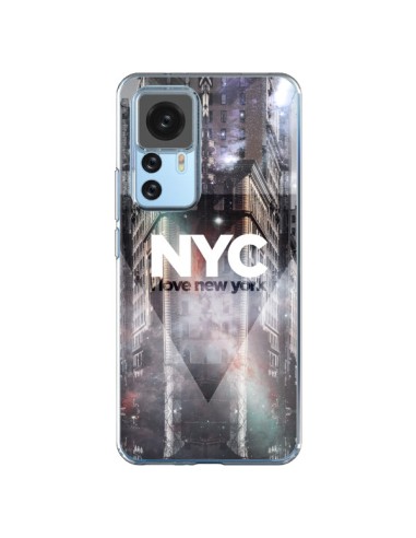 Coque Xiaomi 12T/12T Pro I Love New York City Violet - Javier Martinez