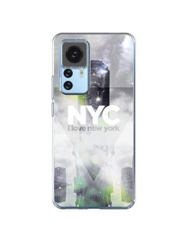 Cover Xiaomi 12T/12T Pro I Love New York City Grigio Verde - Javier Martinez