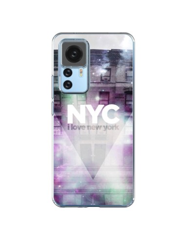 Cover Xiaomi 12T/12T Pro I Love New York City Viola Verde - Javier Martinez