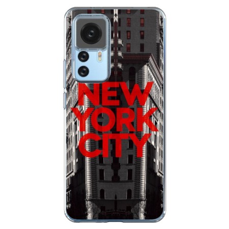 Coque Xiaomi 12T/12T Pro New York City Rouge - Javier Martinez
