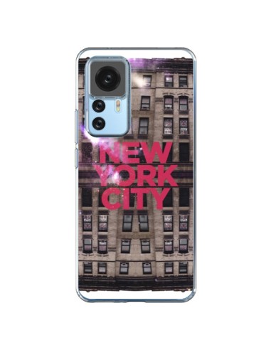 Cover Xiaomi 12T/12T Pro New York City Grattaciei Rosso - Javier Martinez