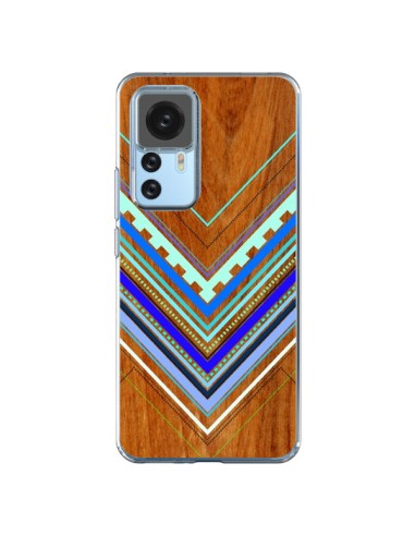 Xiaomi 12T/12T Pro Case Aztec Arbutus Blue Wood Aztec Tribal - Jenny Mhairi