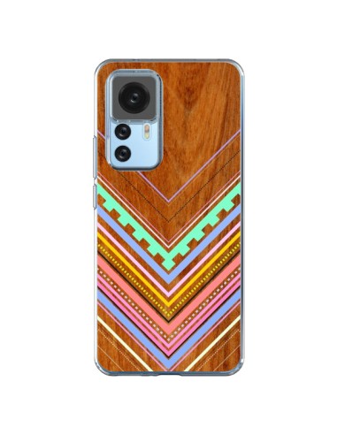 Xiaomi 12T/12T Pro Case Aztec Arbutus Pastel Wood Aztec Tribal - Jenny Mhairi