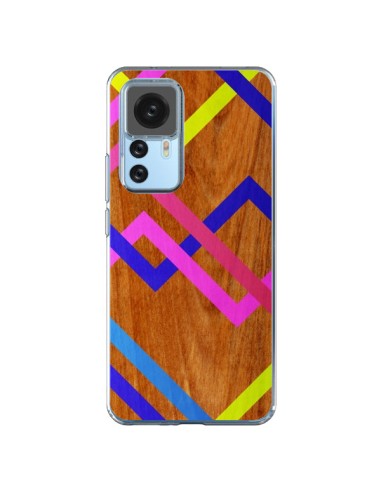 Cover Xiaomi 12T/12T Pro Rosa Giallo Legno Azteque Aztec Tribal - Jenny Mhairi