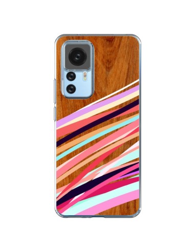 Xiaomi 12T/12T Pro Case Wooden Waves Coral Wood Aztec Aztec Tribal - Jenny Mhairi