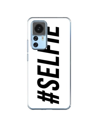 Cover Xiaomi 12T/12T Pro Hashtag Selfie Bianco Orizzontale - Jonathan Perez