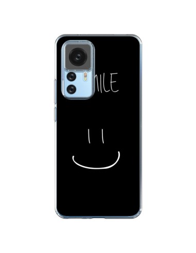 Coque Xiaomi 12T/12T Pro Smile Souriez Noir - Jonathan Perez