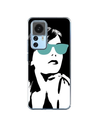 Coque Xiaomi 12T/12T Pro Fille Lunettes Bleues - Jonathan Perez