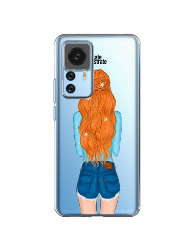 Cover Xiaomi 12T/12T Pro Red Hair Don't Care Capelli Rossi Trasparente - kateillustrate