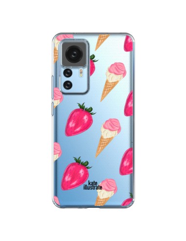 Xiaomi 12T/12T Pro Case Gelato Strawberry Clear - kateillustrate