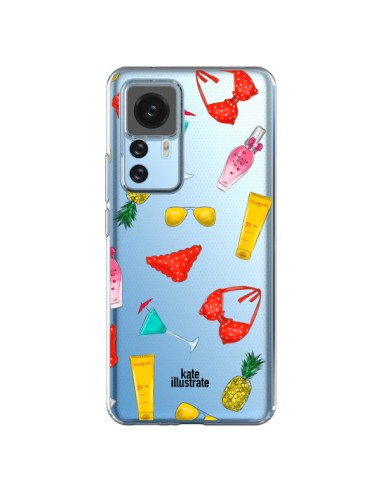 Coque Xiaomi 12T/12T Pro Summer Essentials Ete Essentiel Transparente - kateillustrate